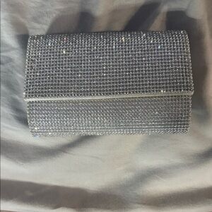 Elegant Silver Clutch Bag